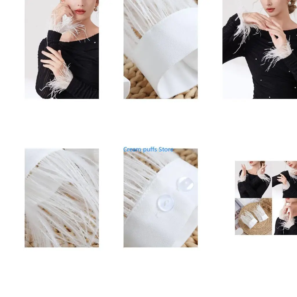 50le-mangas-braco-pena-avestruz-armwear-decorativo-roupa-acessorio-estilo