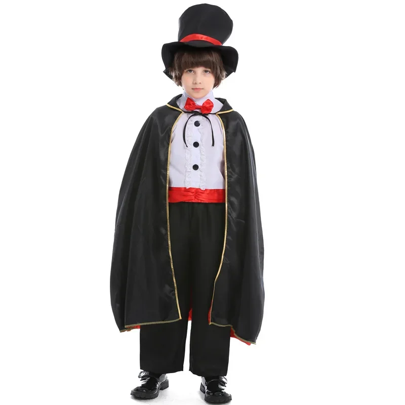 Halloween Junge Vampir Dracula zählen Kostüm Kinderbuch Woche Party mittelalter lichen Cosplay Kostüm