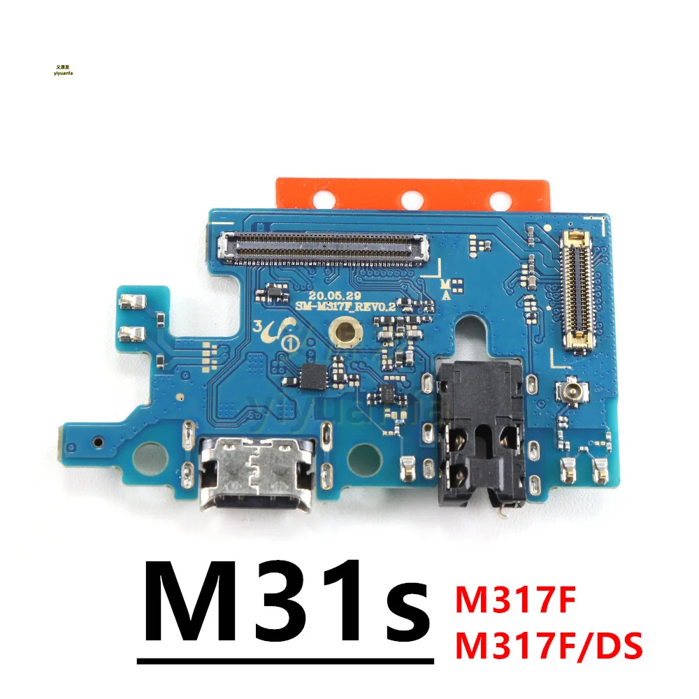 For Samsung Galaxy M31s SM-M317F M317F/DS USB Charging Port Mic Microphone Dock Connector Charger Board Flex Cable