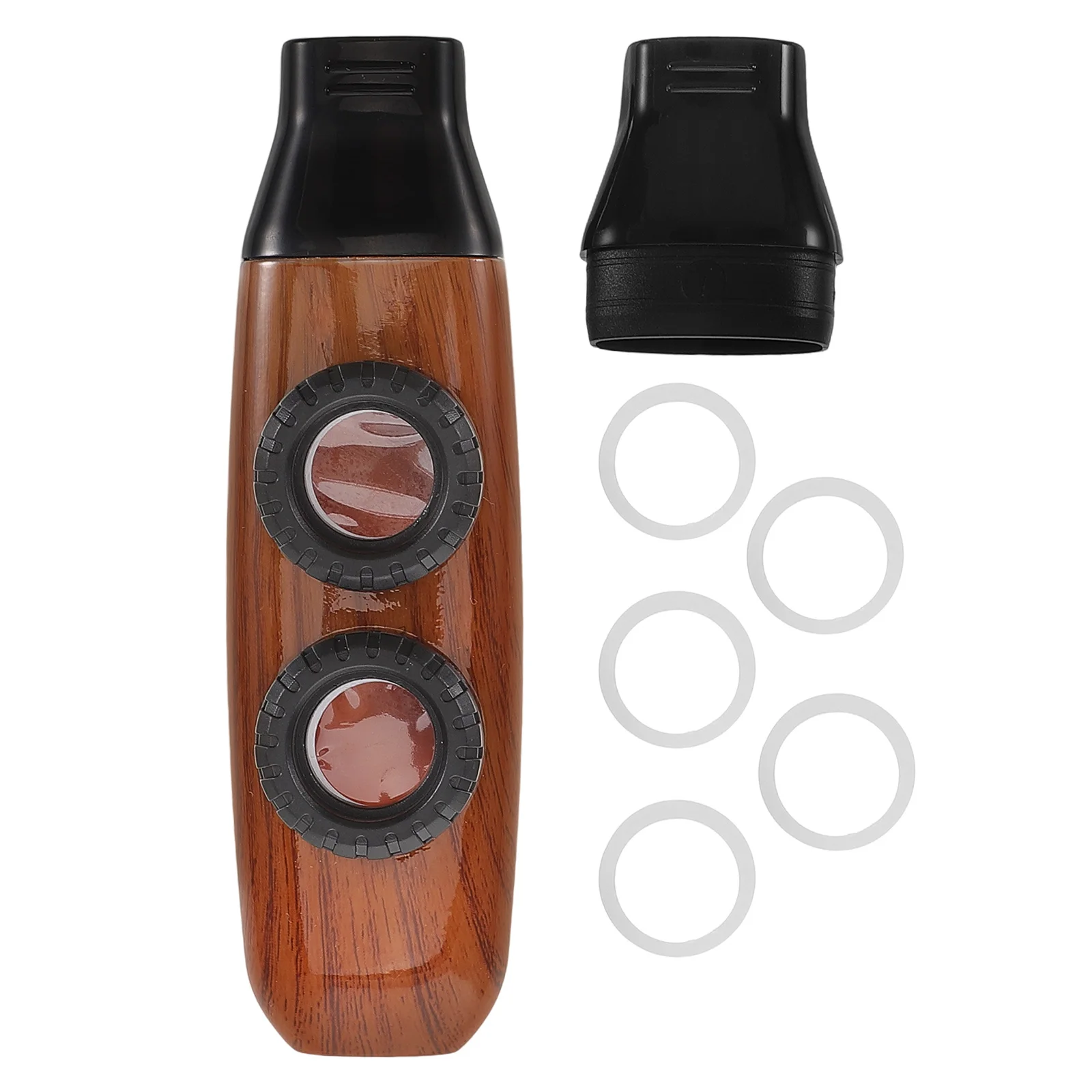 

Mini Kazoo Musical Instrument for Kids Small Flute Unique Coffee Color Children ff Class Music Toy