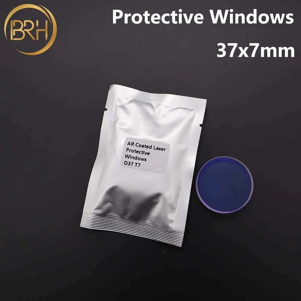 BRH Protective Windows Size:37*7mm Quartz Fused Silica Precitec Fiber Laser P0595-58601 D37 d7 cheap type