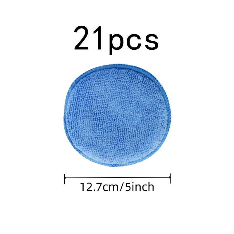 Waxing Applicator Pads 21 pcs, Gentle On Surfaces, Ultra Soft Scratch Free, for Waxing Buffing Care, Multipurpose