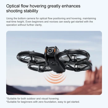 Dron Lenovo M5 4.3 z wysuwanym ekranem, unikaniem przeszkód, silnikami bezszczotkowymi, utrzymywaniem wysokości, przepływem optycznym, ESC, dwoma kamerami i pilotem zdalnego sterowania.