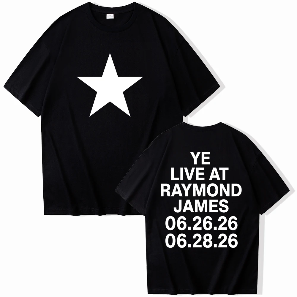 Kanye West Live at Raymond James Stadium 2026 Concert T-Shirt Man Woman Harajuku Short Sleeve Tops for Fans Gift