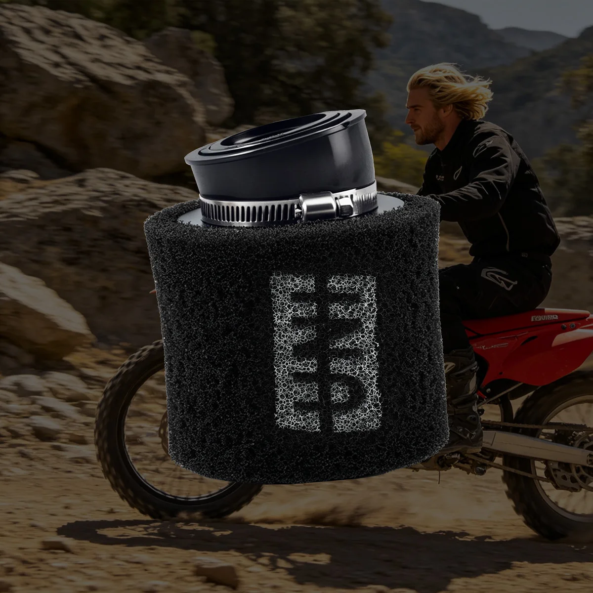 1 Stück hochwertige Universal-Filterkartusche 35 mm 42 mm 48 mm Motorrad-Schaumluftfilter für GY6 50 110 150 200 cc Schwammreiniger Sc – Detail 8