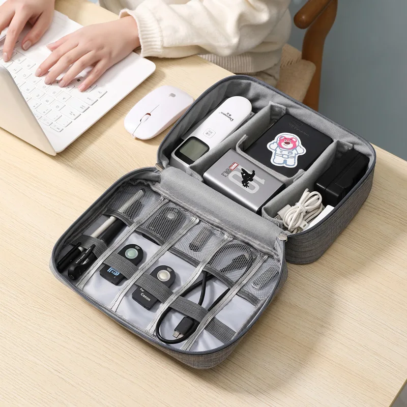 Travel Cable Storage Bag Portable WaterProof Digital Electronic Organizer USB Data Line Charger Plug Storage Bag Cable Organizer