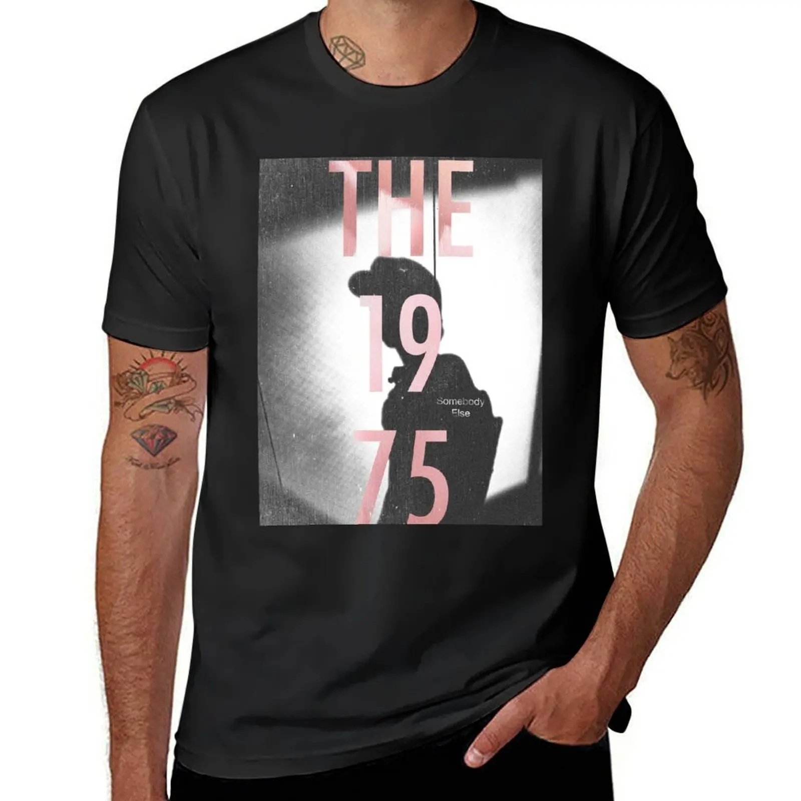 The 1975 - Somebody Else T-Shirt summer clothes korean fashion black t-shirts for men