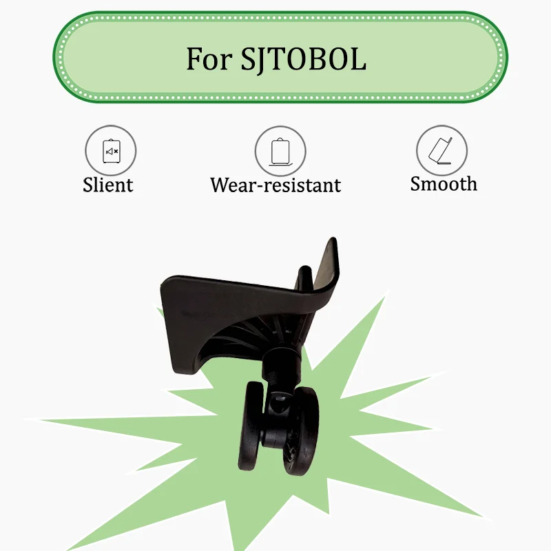 لمجموعة ترقية عجلة الأمتعة SJTOBOL T134 360 °   عجلة حقيبة سفر دوارة صامتة مقاومة للاهتراء ومقاومة للضغط