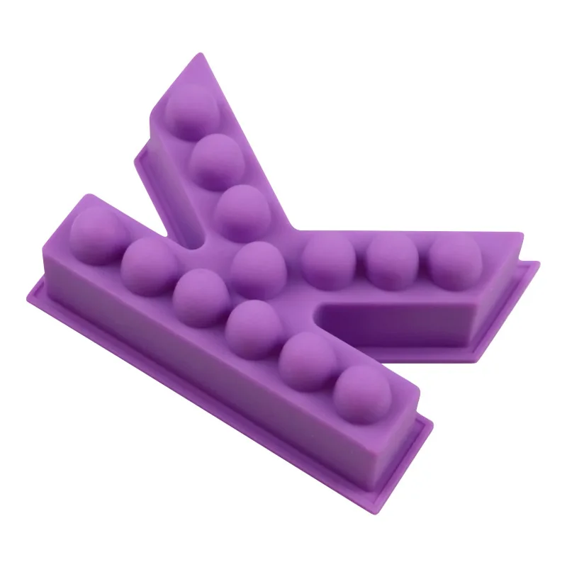 3 بوصة رسالة قالب من السيليكون للشوكولاتة ثلاثية الأبعاد K كابيتال الأبجدية راتنجات الايبوكسي قالب للحلوى كلمة تسجيل الحرف الفنية تزيين الكعكة