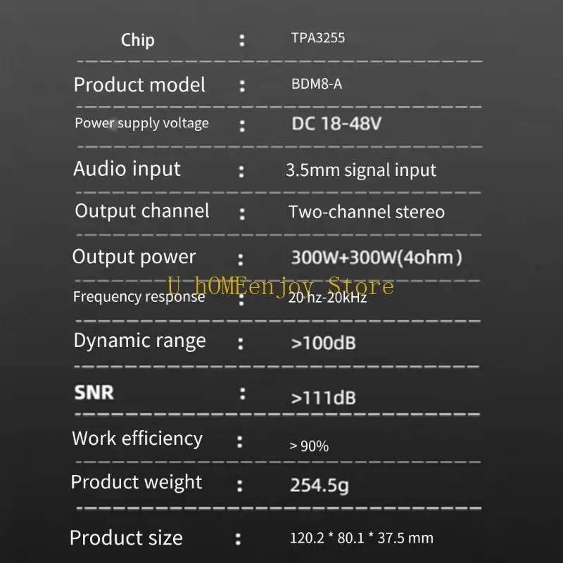 B0KF 2x300W TPA3255 Chip المتوافقة مع لوحة مكبرات الصوت للأنظمة الصوتية المنزلية