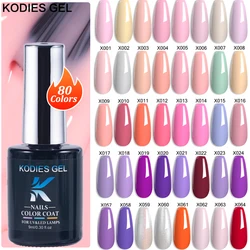 KODIES GEL 2024 New Gel Nail Polish 9ML Summer Nude Color Vernis Semi Permanent UV French Manicure Art Gel Varnish Salon Quality