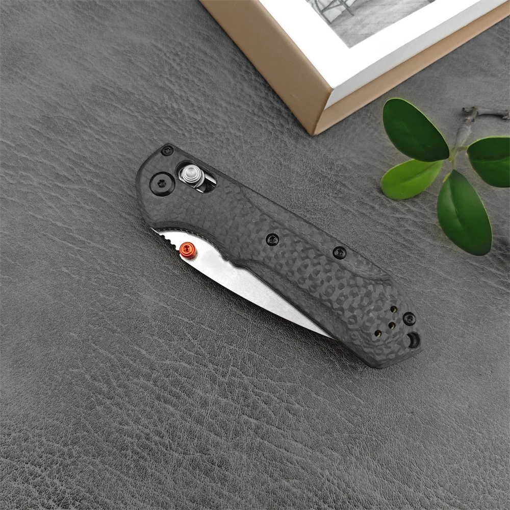 NEW Carbon Fiber Handles BM 565 Folding Knife Outdoor Hunting Tactical Defense Knife S30V Blade Camping Survival EDC Tools