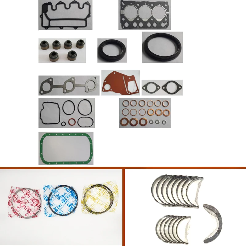 engine complete overhaul full gasket set kit main crankshaft connecting  bearing piston ring for Isuzu Engine : 3LA1