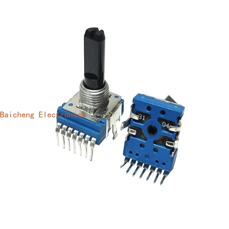 10PCS RK14 potentiometer vertical single row 7-pin dual B50K 100K audio volume amplifier DJ disc player 20 axis