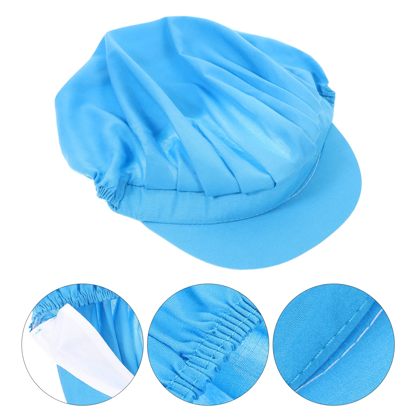 Chapeau de Chef unisexe, 1 pièce, chapeau de travail respirant pour la cuisine, Restaurant, Service alimentaire, filet à cheveux réutilisable, casquettes de travail pour hommes et femmes, cuisine
