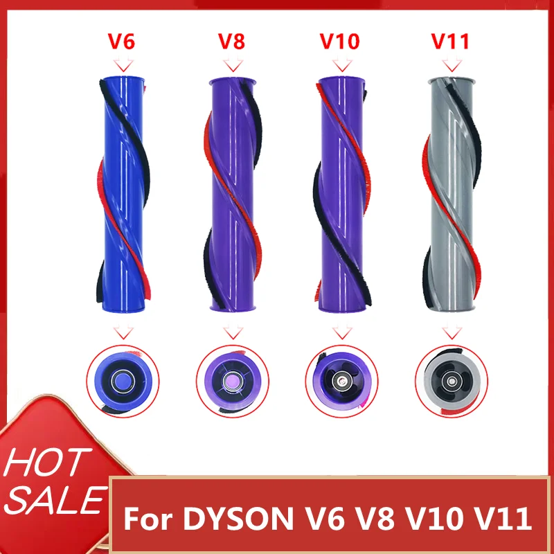 For DYSON V6 V8 V10 V11 Brush Roll Replacement Kit Compatible Cordless Brushroll Cleaner Head Brush Bar Roller 966821-01 Part