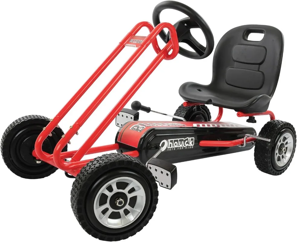 

Cloud Ride On Pedal Go Kart Toy с регулируемым сиденьем-ковшем, для мальчиков и девочек в возрасте от 4 до 8 лет, красный