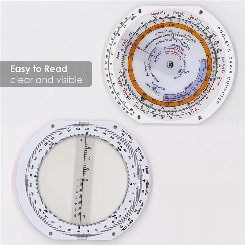 E6B Flight Computer Aviation Plotter Circular Slide Rule Used in Aviation Flight Training