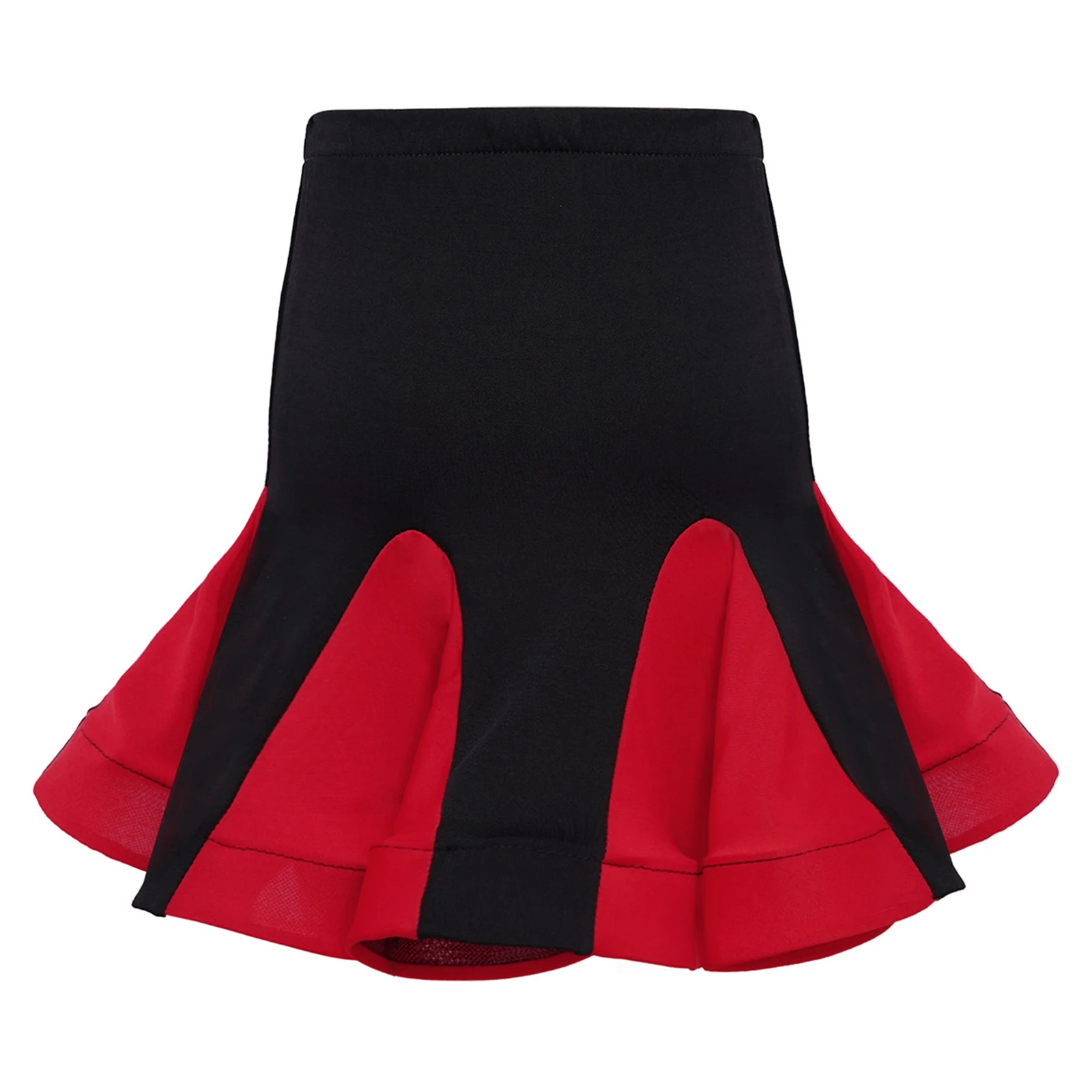 

Kid Girls Latin Cha-cha Dance Costume Tutu Ruffled Skirt/Pant Skirt for Salsa Tango Samba Ballroom Dance Performance Competition