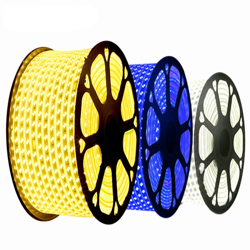 Led Strip Wholesale Waterproof High-pressure  Double-row220v Flexible Soft Light Bar Light Led Lights for Room