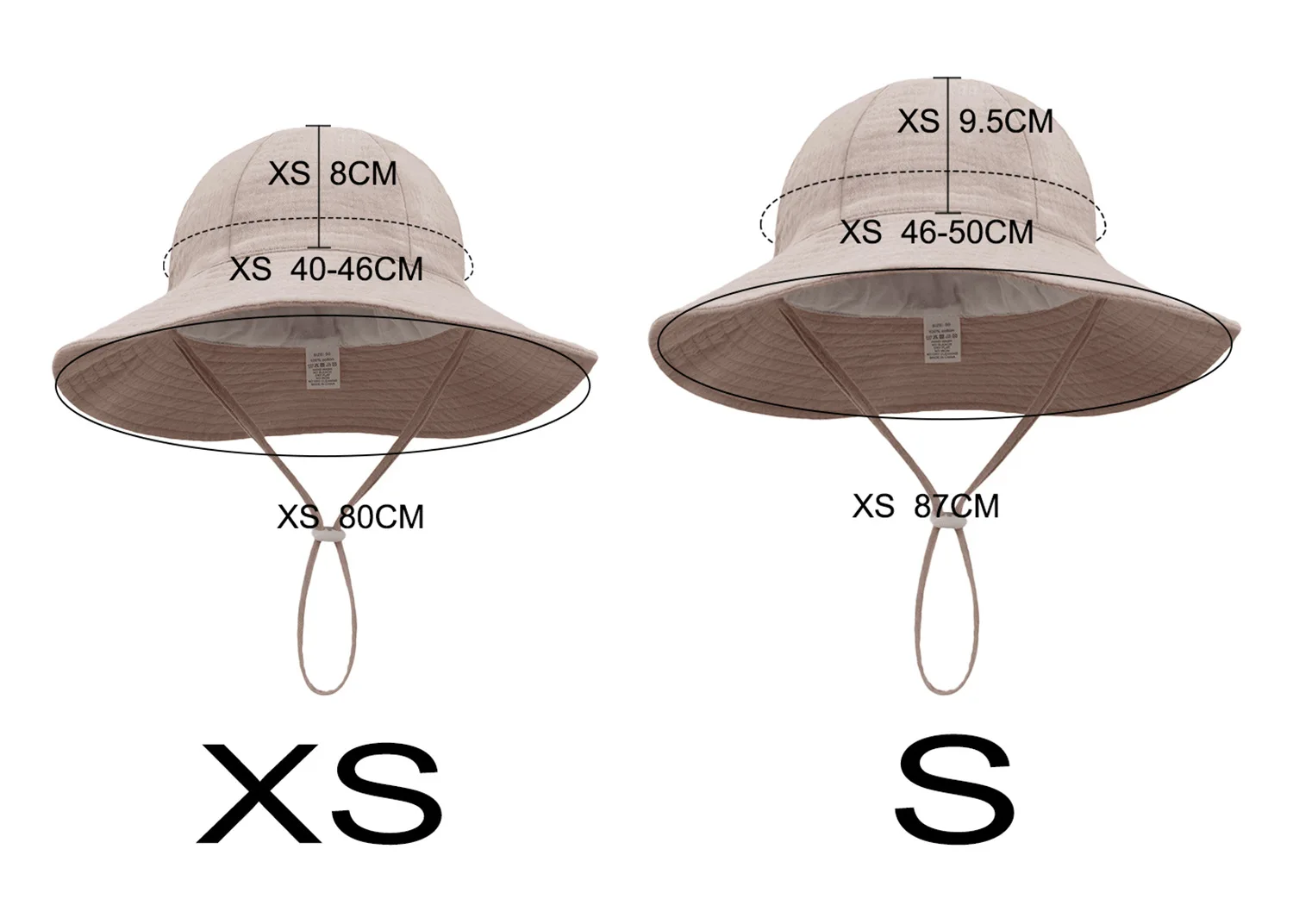 Chapéu de pescador para bebê ajustável: 1-3 anos, novo algodão puro, proteção solar respirável, estampas de flores de frutas de desenho animado