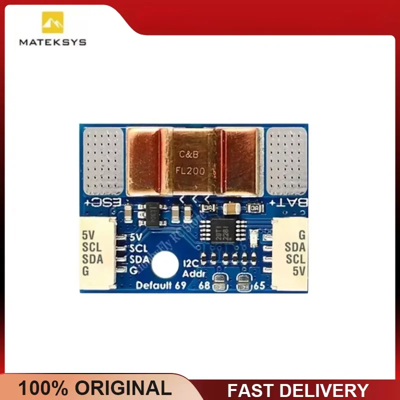 MATEK I2C-INA-BM Ultra-Precise Power Monitor INA228 20-Bit 204.8A for RC FPV Drone