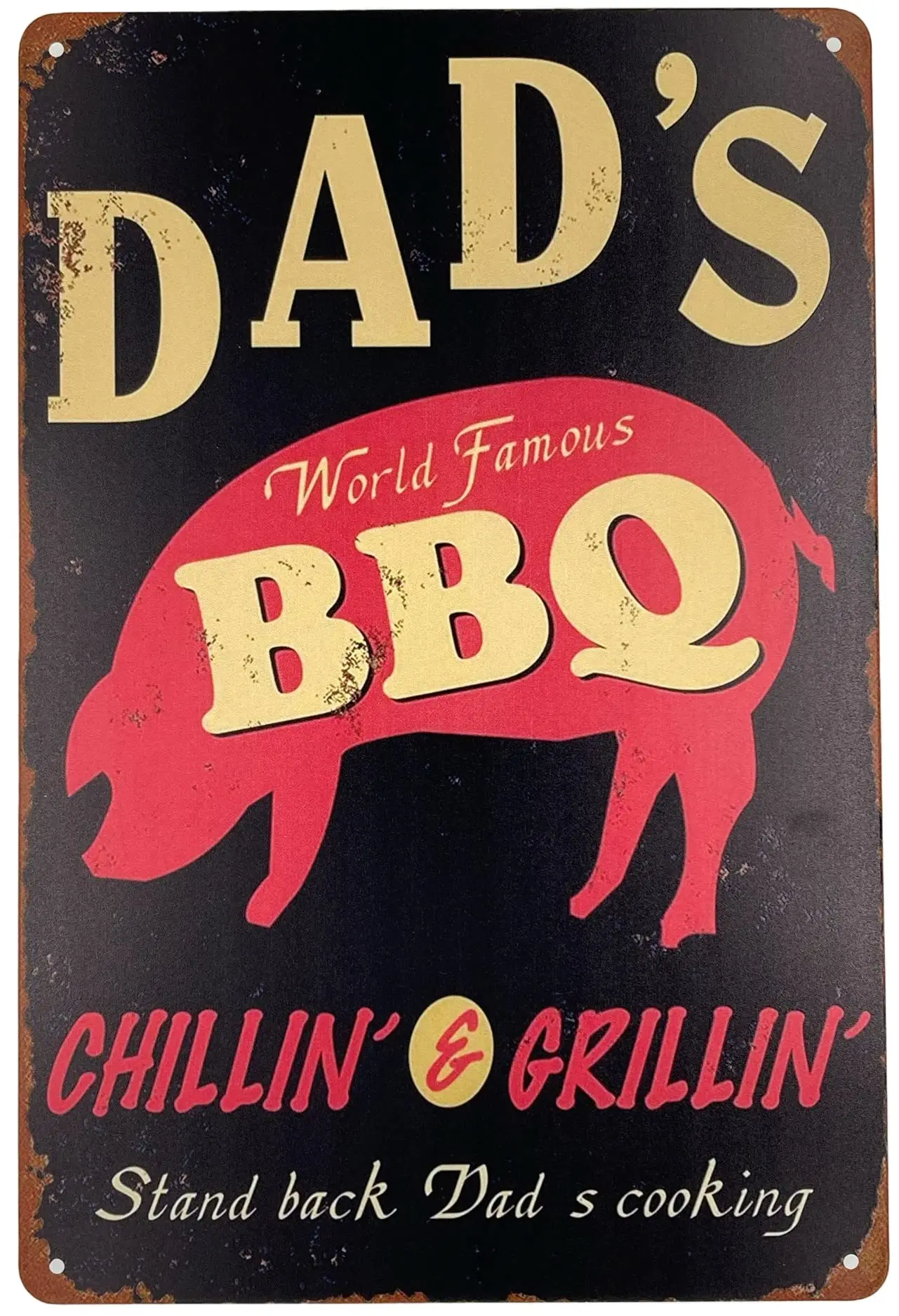 Жестяной знак | Металлический декор стен | Известный во всем мире гриль для барбекю папы | Декоративный Знак для барбекю для дома, бара, комнаты G