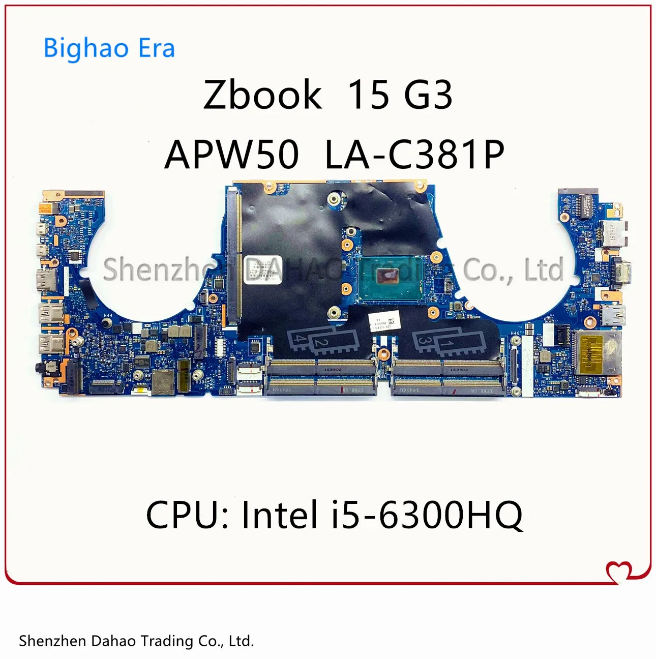 

APW50 LA-C381P Mainboard For HP Zbook 15-G3 15 G3 Laptop Motherboard With I7-6700HQ I7-6820HQ CPU 848221-001 848221-601