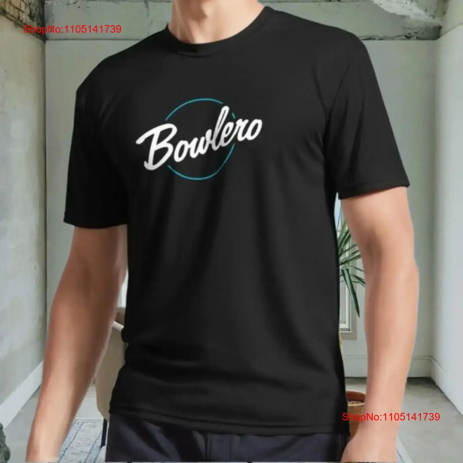 New Bowlero Bowling Leagul Active Logo Men's Black T-Shirt Cleanfit Style A-Line Sleeve Other Material 100% Ladies Fashion