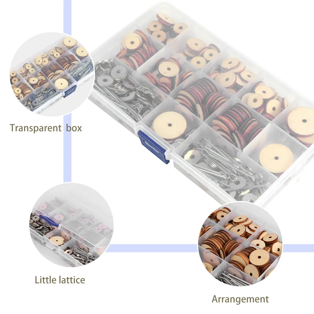 

90Sets Wooden Joint Connectors for DIY Craft Projects Rotatable Articulated Joints Set Ideal for Handmade Figures Puppets and