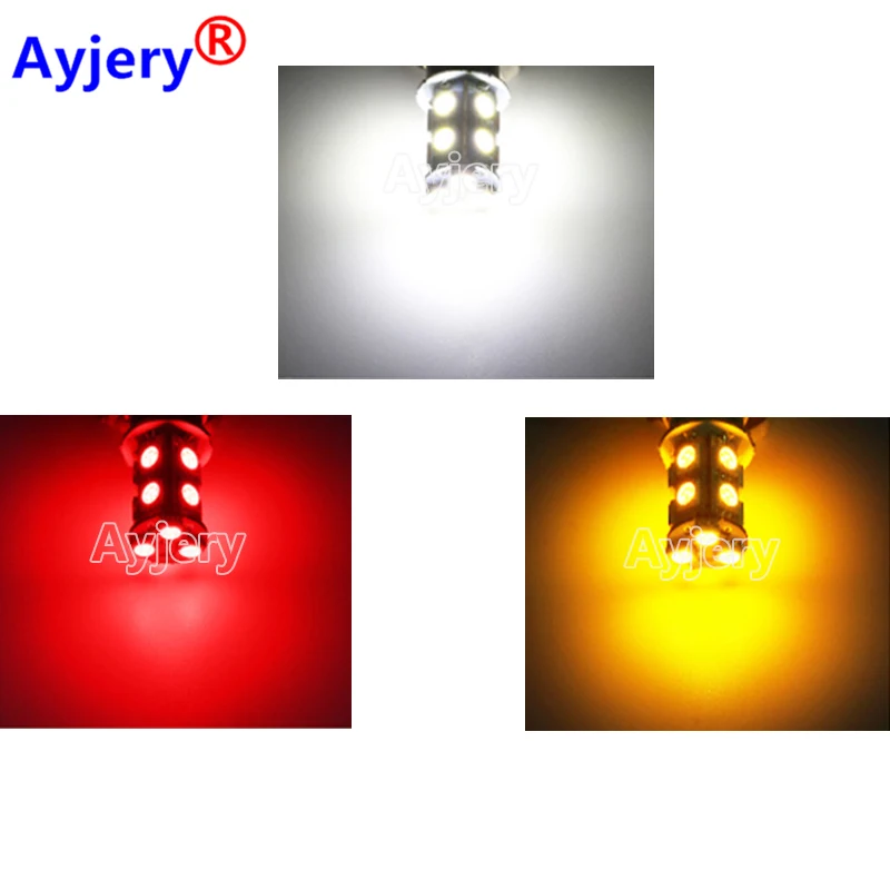 Luz LED de señal de giro para coche, lámparas de estacionamiento blancas, 4 piezas, 24V CC, S25 5050 13 SMD P21W 1156 BA15S 1157 BAY15D