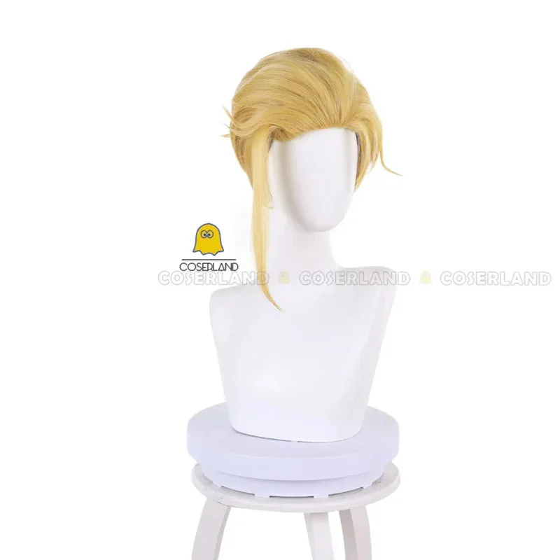 Anime Hell's Paradise Jigokuraku Yamada Asaemon Tenza Parrucca Cosplay Ten-chan Bionda Capelli Corti Fascia Rossa Gioco di Ruolo Protezione Della Parrucca Gratuita