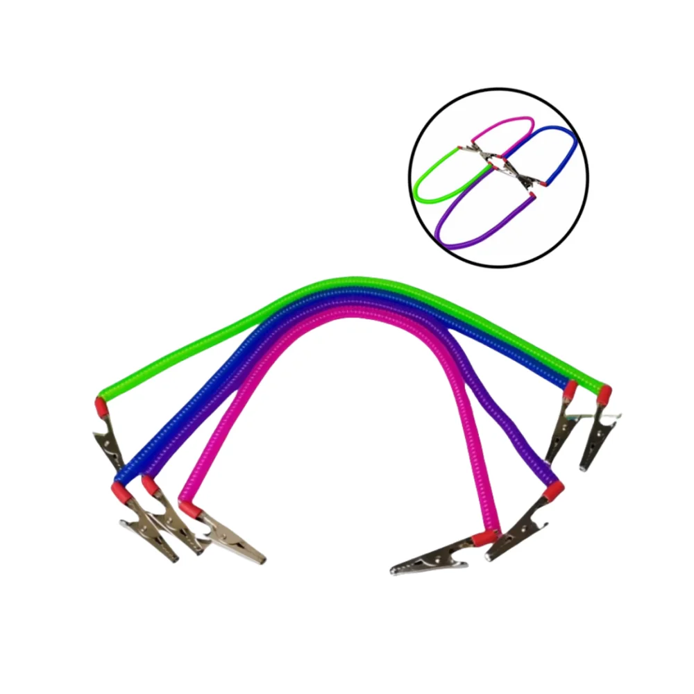 

Spring Loaded Dental Bib Clips, Rope Material Napkin Holder for Dental Clinic Office Supplies, Durable & Easy to Use