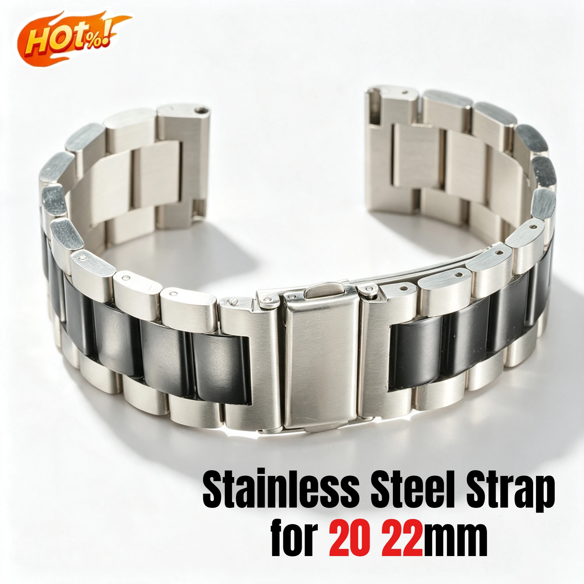Starlight Stainless Steel Watch Band Strap 22mm 18mm 24mm 20mm for Samsung Galaxy Watch 3 4 5 Pro 6 7 40 44mm 42mm 46mm Active2