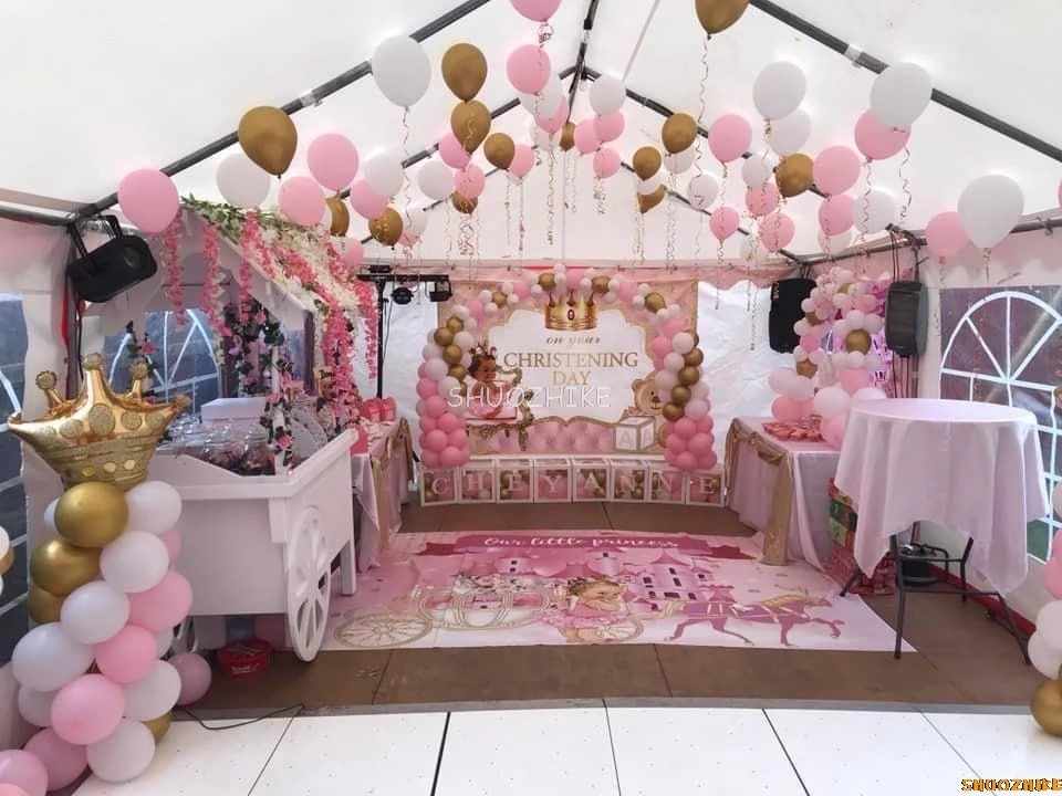 الوردي الأزرق الذهبي الستار الوليد استحمام الطفل التصوير خلفية صبي فتاة الأميرة الأمير عيد ميلاد مخصص التصوير الخلفيات