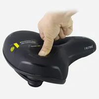 MTB Bike Bicycle Saddle Rail Hollow Breathable Absorption Rainproof Soft Memory Sponge Casual Off-road Cycling Seat