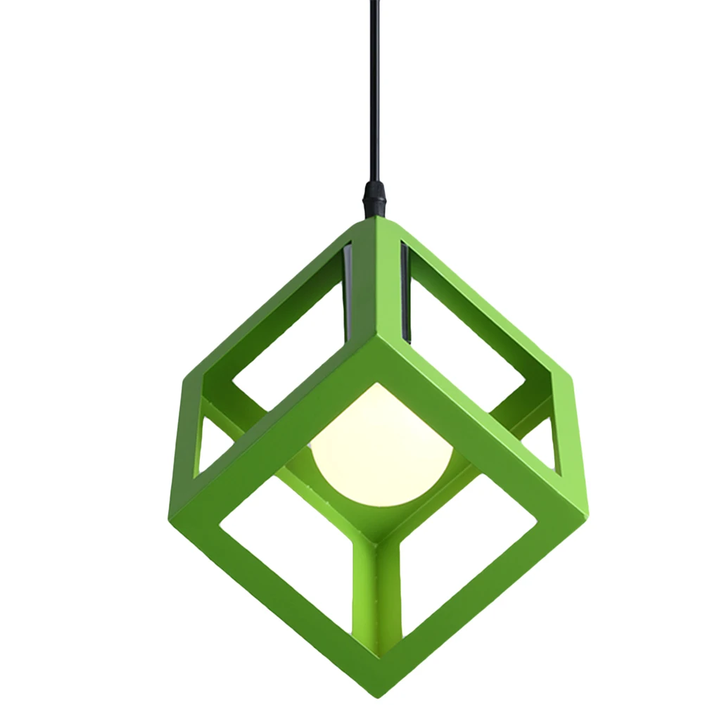 

Retro Wrought Iron Chandelier Hanging Lamp Geometric Decorative Light for Home Bar Shop Events Parties Indoor Lighting Fixtures