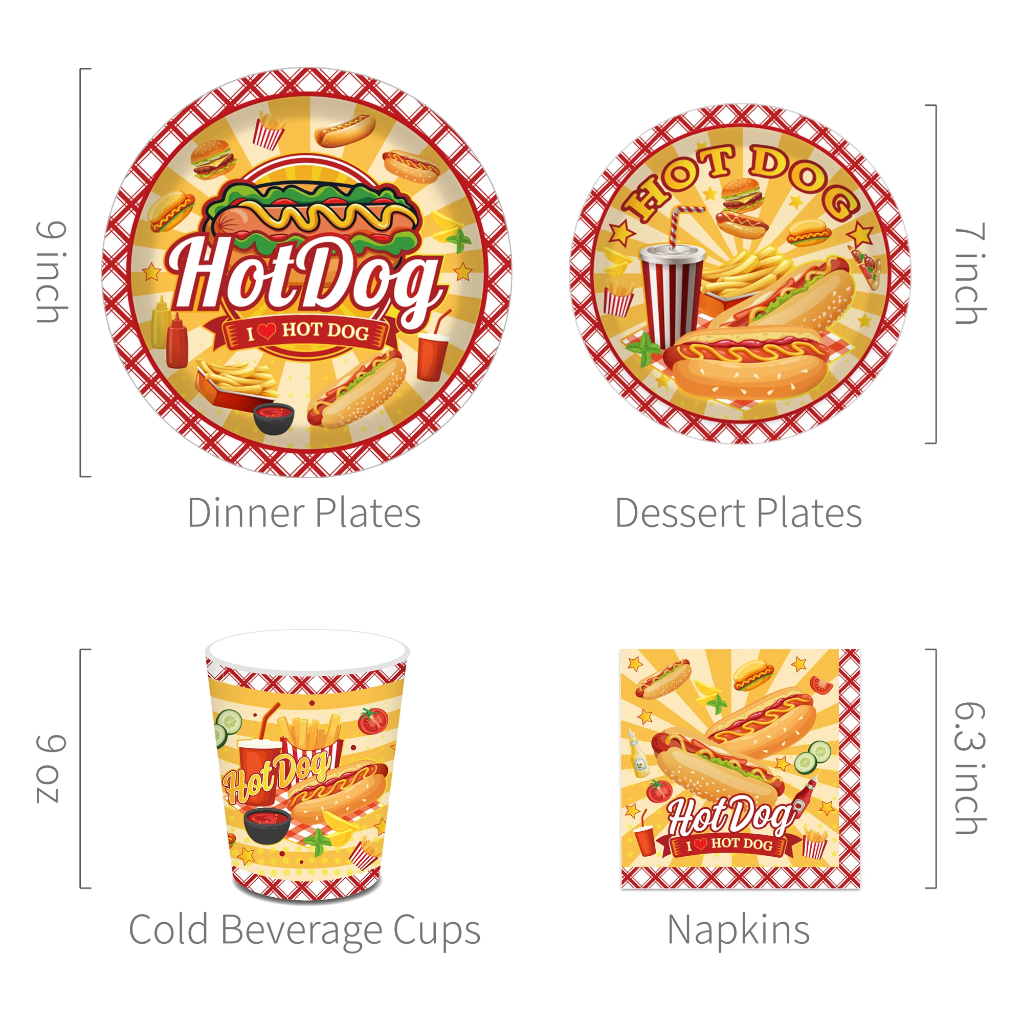BBQ Hot Dog Fast Food Birthday - Baby Food Dogs 评论和价格