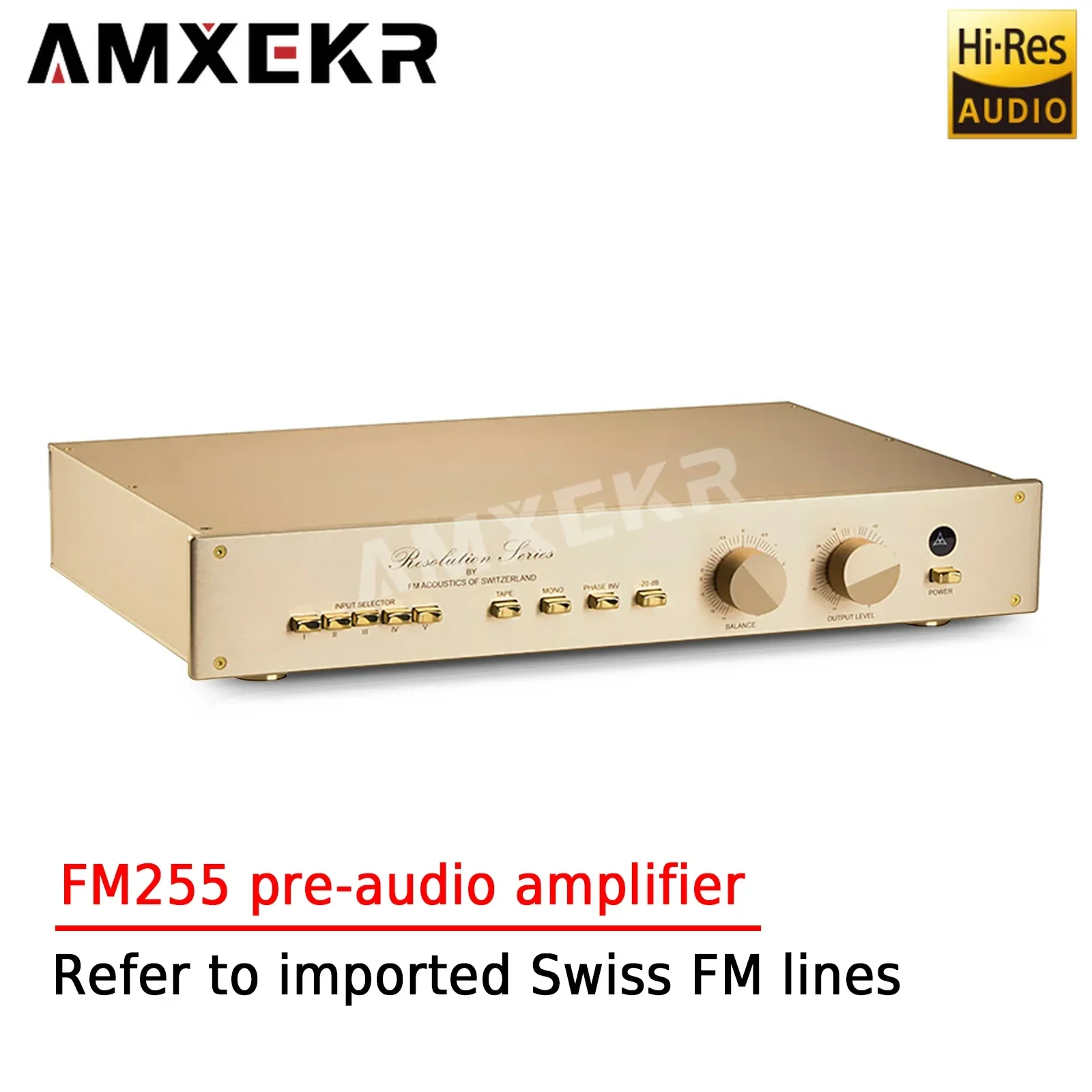 AMXEKR FM255 Reference Imported Swiss FM Line Classic Fever Pre-stage Home Preaudio Amplifier