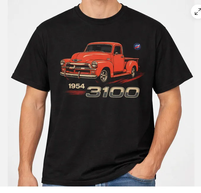 1954 Vintage Classic Pickup Truck Graphic T-shirt Hot Rod Unisex S-3XL