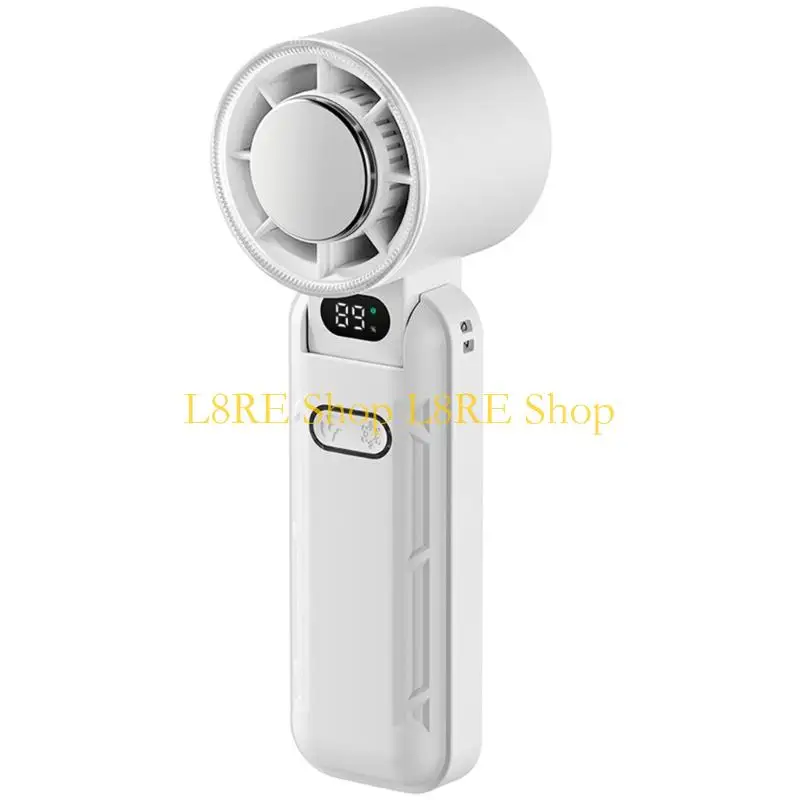 L8RE Mini Fan Rechargeable 5 Speed Electric Fan 3600mAh Adjustable Portable Outdoor