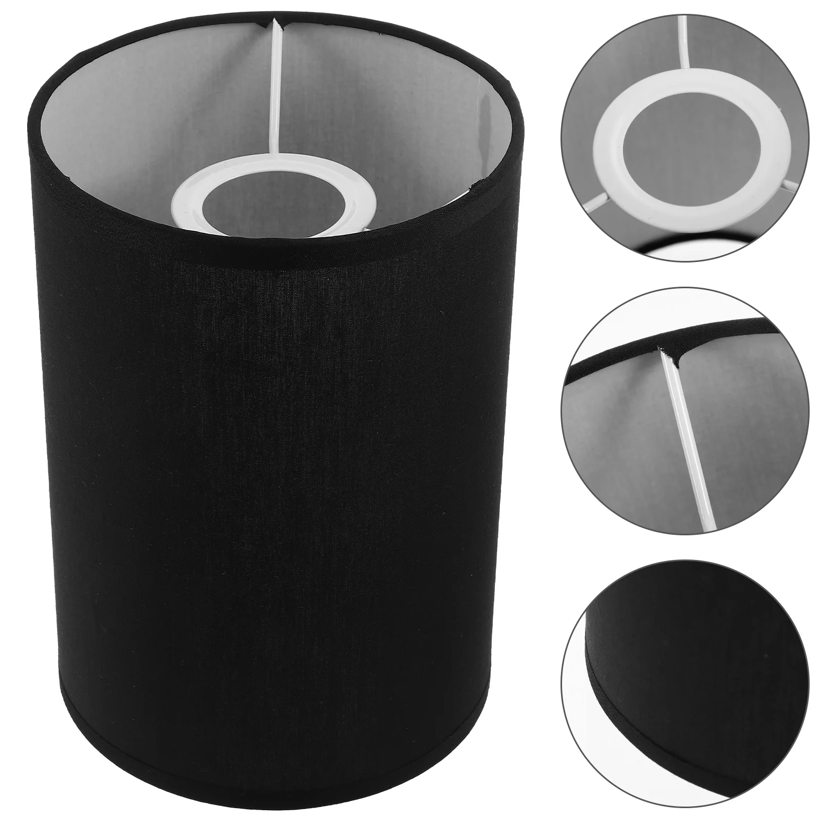E27 Round Linen Decorative Lampshade Table Lamps Bedroom Floor Cover Simple Pendant Lighting Accessories Lamp Covers Shades