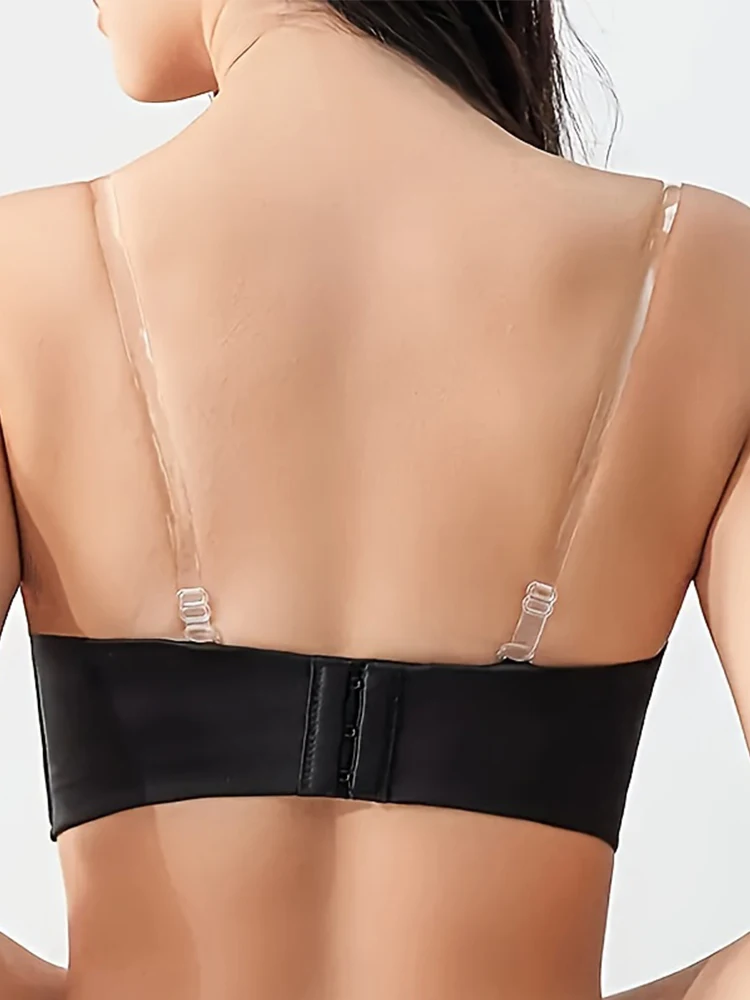 FallSweet 2/4/10/20 pièces bretelles de soutien-gorge transparentes invisibles réglables pour femmes ceinture d'épaule élastique transparente accessoires de Lingerie
