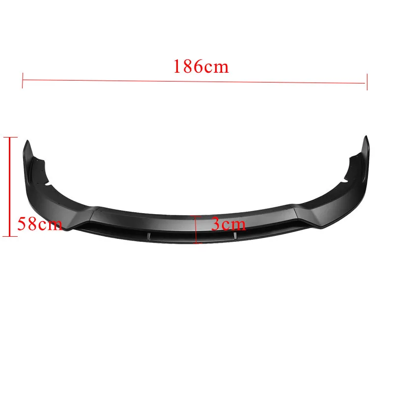 Front Bumper Spoiler Lip Carbon Fiber Pattern For Dodge Charger SRT 2015-2020 Styling Lower Bumper Air Diffuser Protector