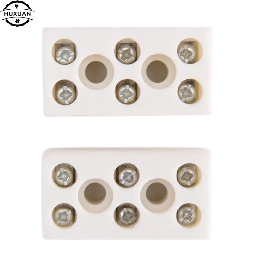 2pcs/lot 425 Degrees 10A-3P Bit Ceramic Post Terminal Blocks Celsius10A 250V Electrical Equipment Connectors Terminals