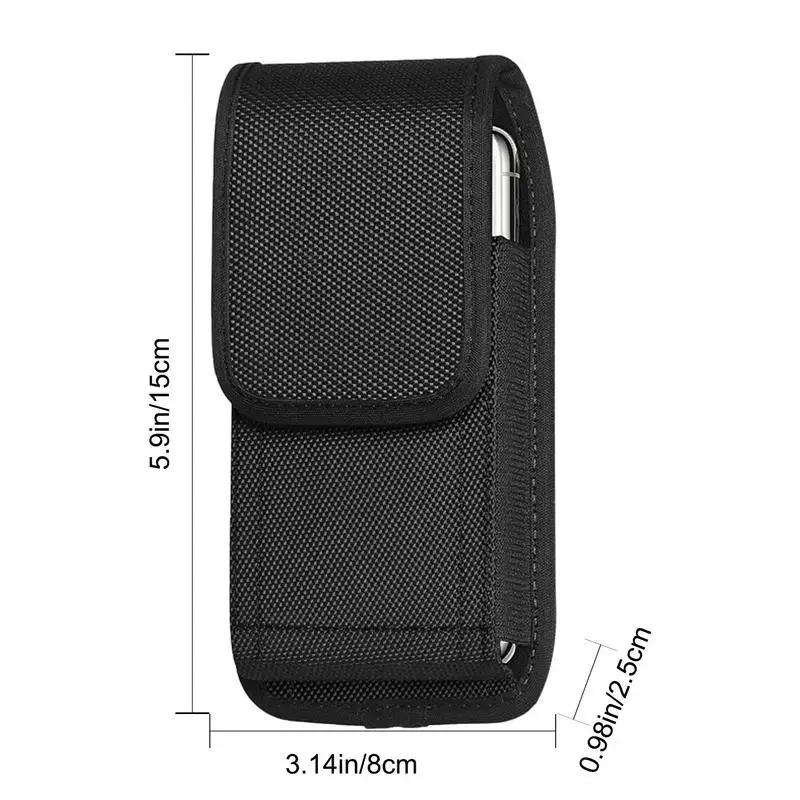 Multifuncional Nylon Mobile Phone Holster Case para Homens, Belt Carrying Pouch, Ciclismo, Pesca, Corrida