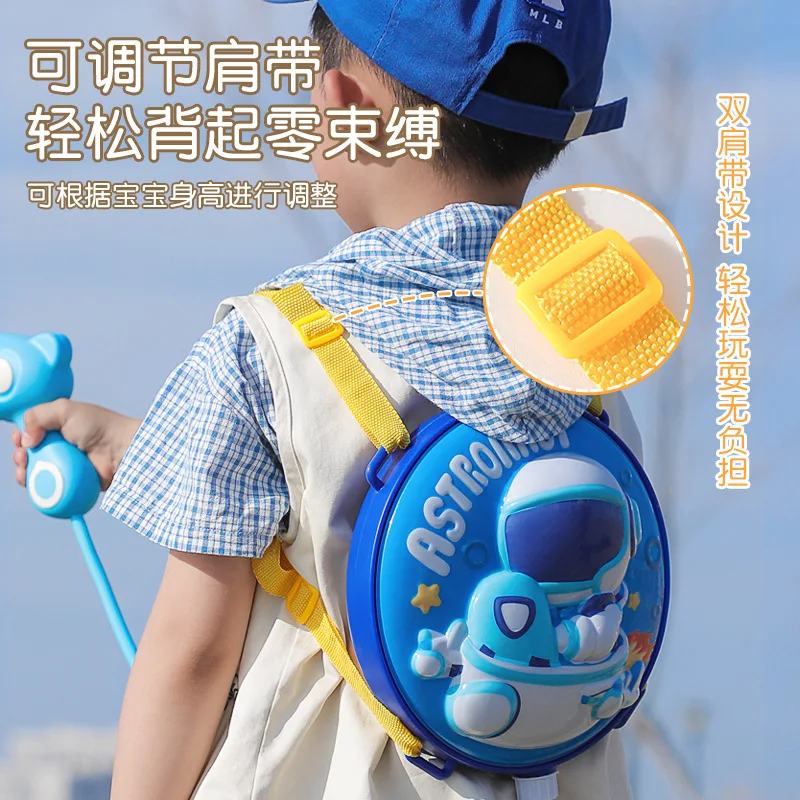 Kinderrugzak Waterpistool Speelgoed voor de zomer Nieuw uittrekbaar waterpistool Strandgevecht Speelspeelgoed Waterspuitpistool