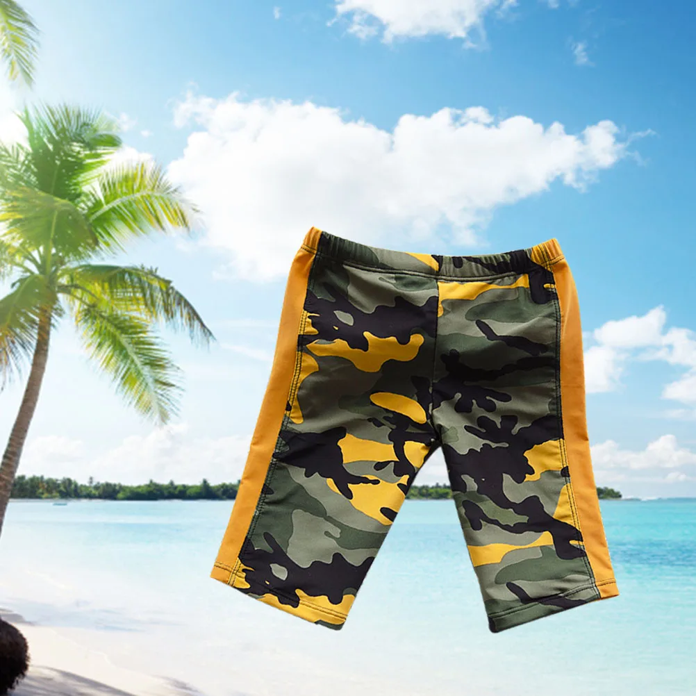 

Boys Swimwear Swimming Trunks Breathable Quick Drying Camouflage Shorts for Sports Kids Friendly Elastic Waistband