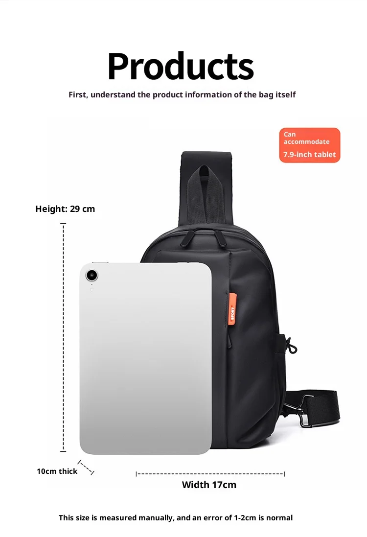 Bolso Pecho Hombre Outdoor Cycling - alternate angle
