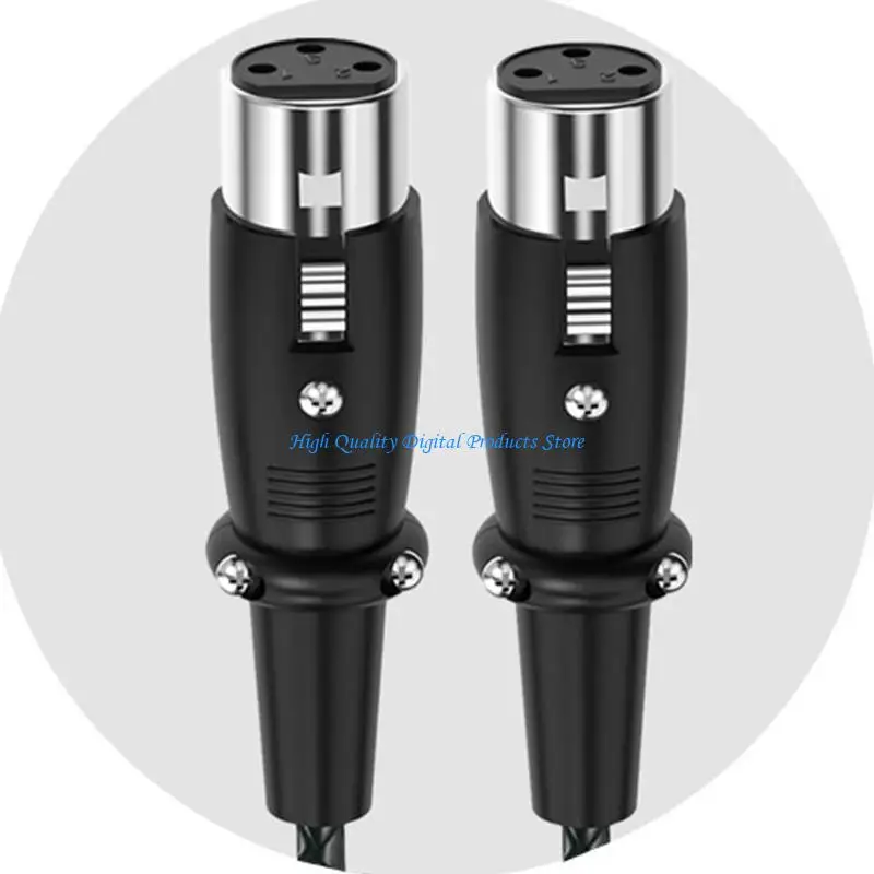 

U2JE 3Pin Microphone Cable Female to Female Balanced Cord 3Pin Extension Cable for Microphone Recoding Studio Accessories